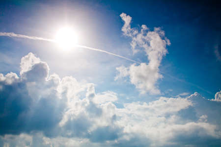 Blue Sky in West Hong Kongの写真素材