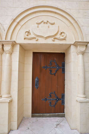 wooden door as classic styleの写真素材