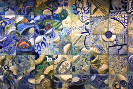 artist background as chinese style on the wallの写真素材
