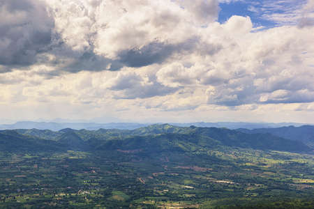 Mountain landscape on top of mountain