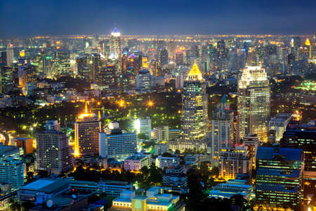 Cityscape middle of Bangkok, Thailandの写真素材