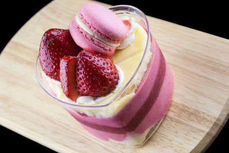 Valentine strawberry cake