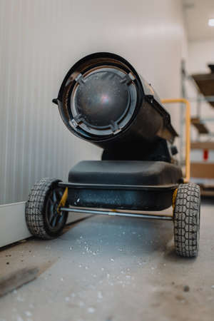 Industrial heat gun for heating large spacesの写真素材