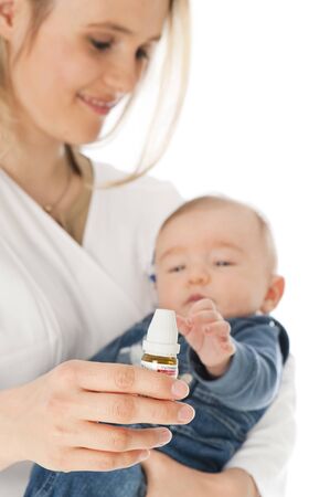Doctor with babyの写真素材
