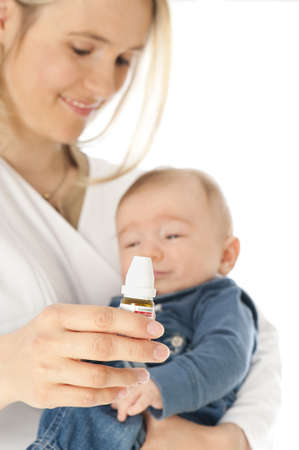 Doctor with babyの写真素材