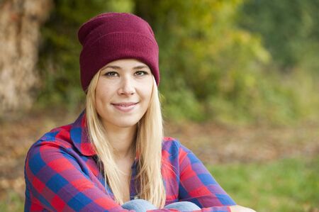 Young woman in autumn