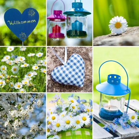 Spring collageの写真素材