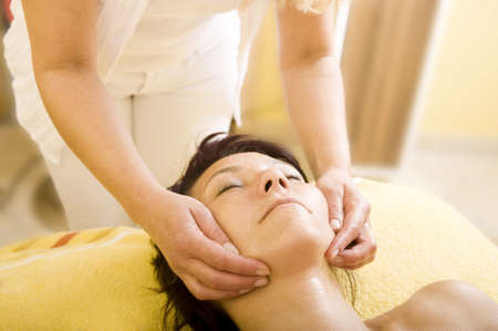 Face massageの写真素材