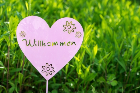 Welcome to the gardenの写真素材