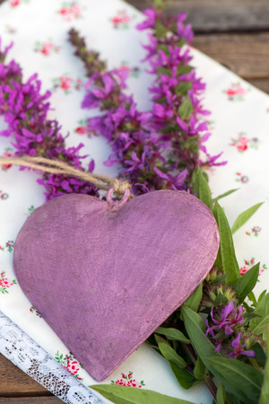 Purple heartの写真素材