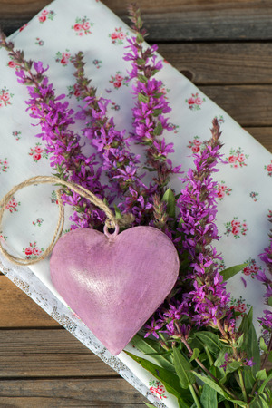 Purple heartの写真素材