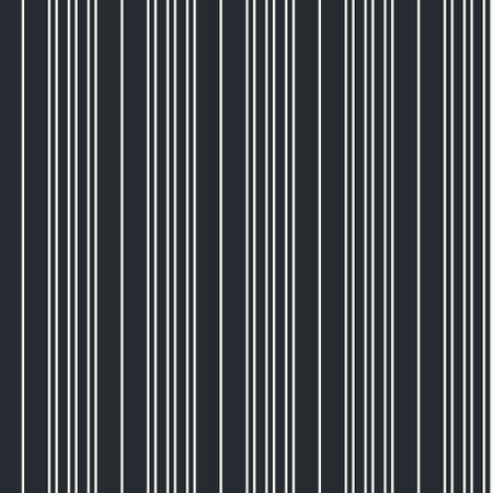 Seamless vector vertical modern stripe pattern in white with a black background.のイラスト素材