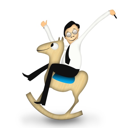 Officer on horsebackの写真素材