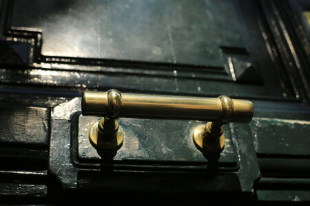 Door handle, vintage and antique decoration, houseの写真素材