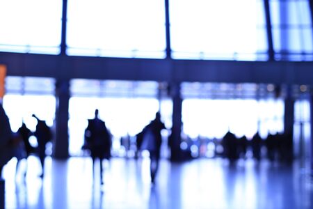 People, blurred backgroundの写真素材