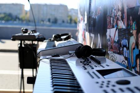 Sound, music console for dj or sound Directorの写真素材