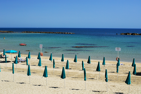 Urban landscape of the beach with the seaの写真素材