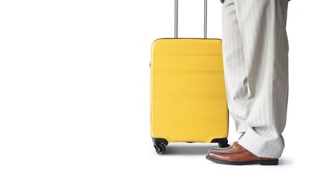 Tourist, a passenger with Luggage, the concept on the topic of tourismの写真素材