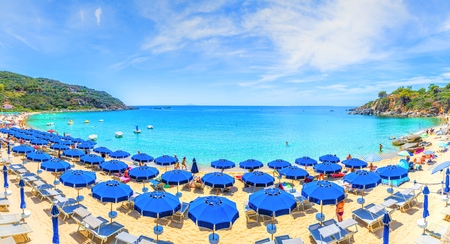 Cavoli beach, Elba island, Tuscany, Italy.のeditorial素材