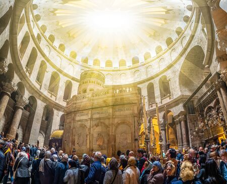 Jerusalem, Israel - March 27, 2019: Saint Helena Chapel in the Church of Holy Sepulchre, Jerusalem Israelのeditorial素材
