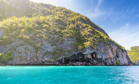 Viking cave at Phi Phi Island, Thailandの写真素材
