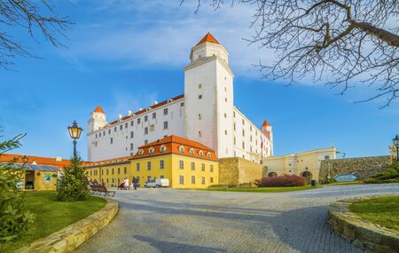 Medieval castle in Bratislava, Slovakiaのeditorial素材