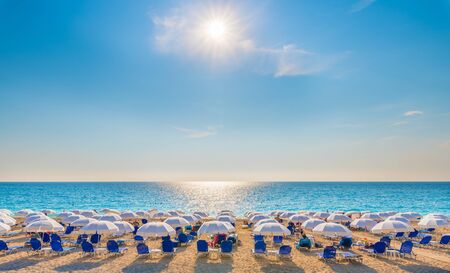 Kathisma beach on the Ionian sea, Lefkada island, Greece.の写真素材
