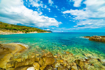 Spiaggia di Seccheto in Elba Island, Tuscany, Italy.のeditorial素材