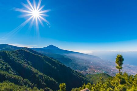 Volcanic mountain Teide in the Teide National Park, Canary islands, Spain.の写真素材
