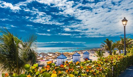El Duque beach at Costa Adeje. Tenerife, Canary Islands, Spain