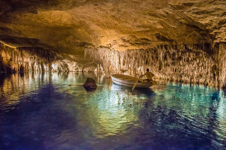 Cuevas del Drach on Majorca Island, Spainの写真素材