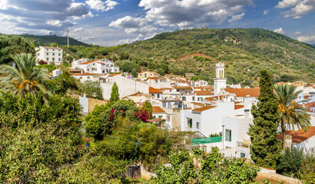 Landscape with Ferreries town, Menorca island, Spainの写真素材
