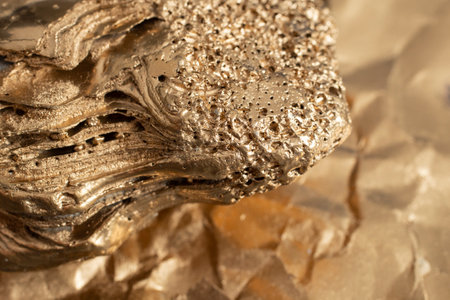 golden textures, soft focus close up
