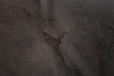 Marble pattern in a glossy dining table, close up, abstract detailedの写真素材