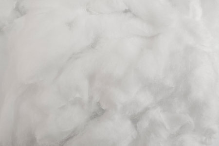 Full frame medical cotton fibers, soft focus close up texture, abstract textureの写真素材