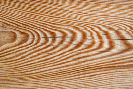 Parallel wood grain veins on a wooden board, side view  perspective soft focusの写真素材