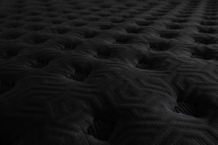 Black mattress texture , new fabric pattern side viewの写真素材