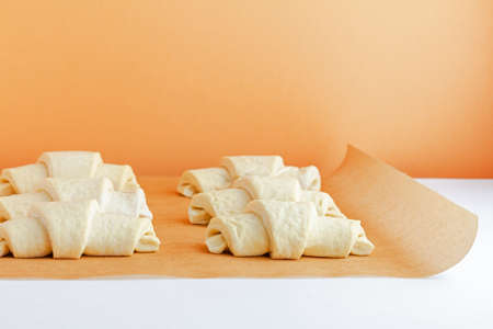 Delicious croissants as a symbol of French pastriesの写真素材