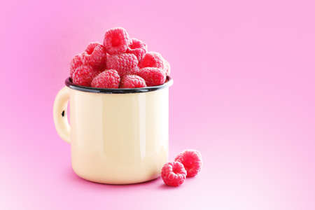 ripe raspberry for domestic preparations