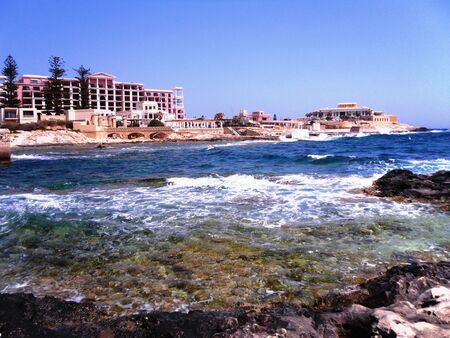 Malta island, fantastic mediterranean sea and good holidays in Europeの写真素材
