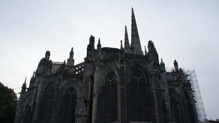 Fantastic gothic architecture of Bordeaux city in Franceの写真素材