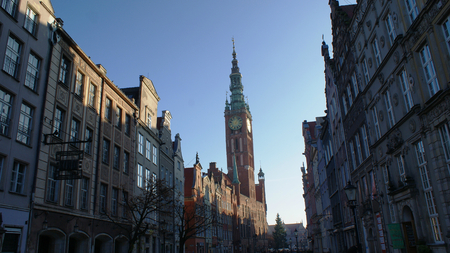Very beautiful european city Gdansk in Poland