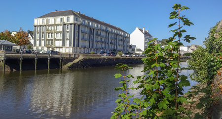 Beautiful Quimper, the city in Bretagneの写真素材
