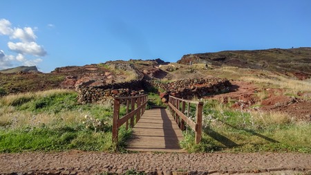 Cabo Sao Lorenco is one of the most beautiful capes of Madeira, Portugal. East of the islandの写真素材