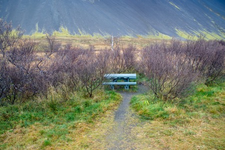 Beautiful mountains and fantastic geysers and waterfalls are popular part of Iceland and icelandic nature. Everything is close to the N1 road and accessable by usual carの写真素材