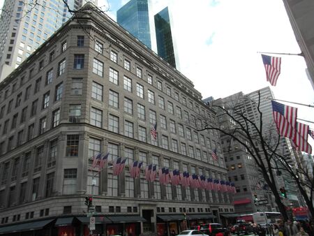 Modern buildings in new York, one of the most popular cities in the world. Skyscrapers and a...