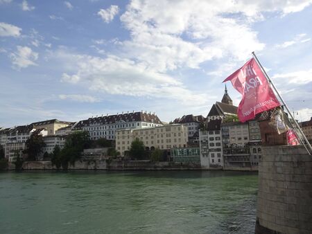 The Swiss city of Basel. Lange Erlen park, old centre, town hall and stunning zoo. Tripoint