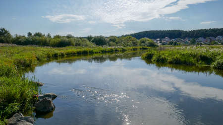 Miass river in South Ural, Russia.