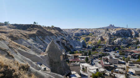 Amazing valley in Cappadocia, unusual reliefの写真素材