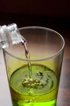 glass of the mineral waterの写真素材